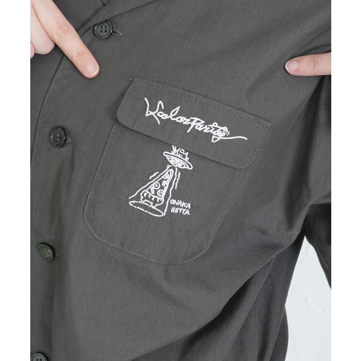 Parityキャラ宇宙刺繍 洗い加工ジャンプスーツ | ScoLar | 詳細画像5 