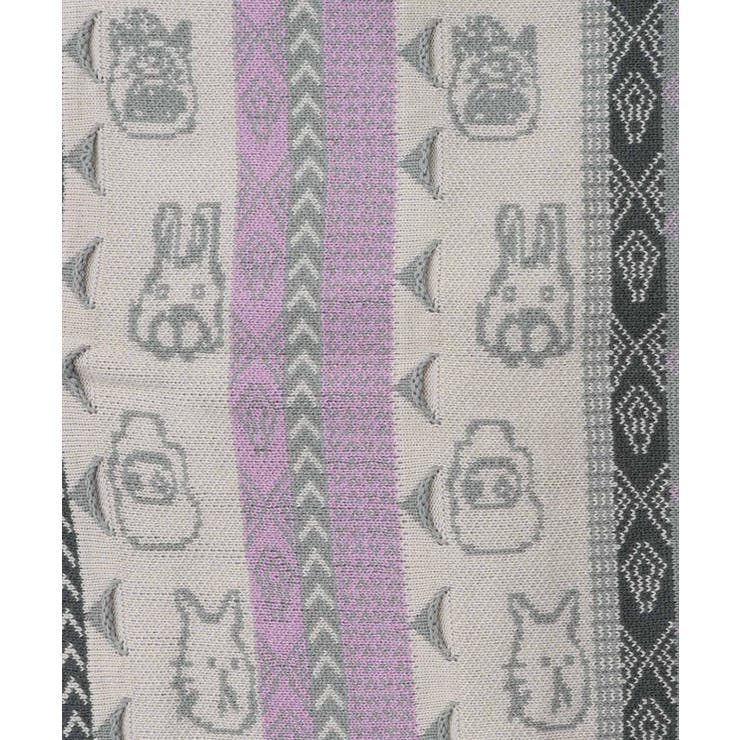 落書き調Parityキャラジャガード3Dニットカーディガン | ScoLar | 詳細画像15 