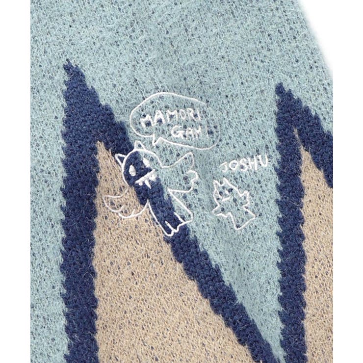 落書き調Parityキャラジャガードニットプルオーバー | ScoLar | 詳細画像15 