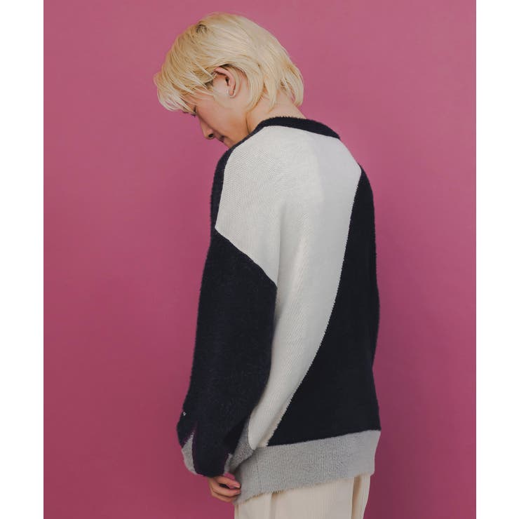 落書き調Parityキャラジャガードニットプルオーバー | ScoLar | 詳細画像3 