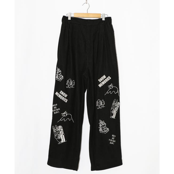 ラビルとネコのスノーメモリー裏起毛パンツ | ScoLar | 詳細画像21 