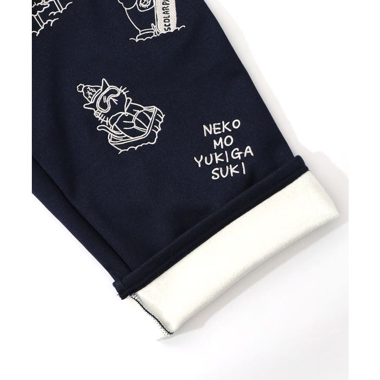 ラビルとネコのスノーメモリー裏起毛パンツ | ScoLar | 詳細画像30 