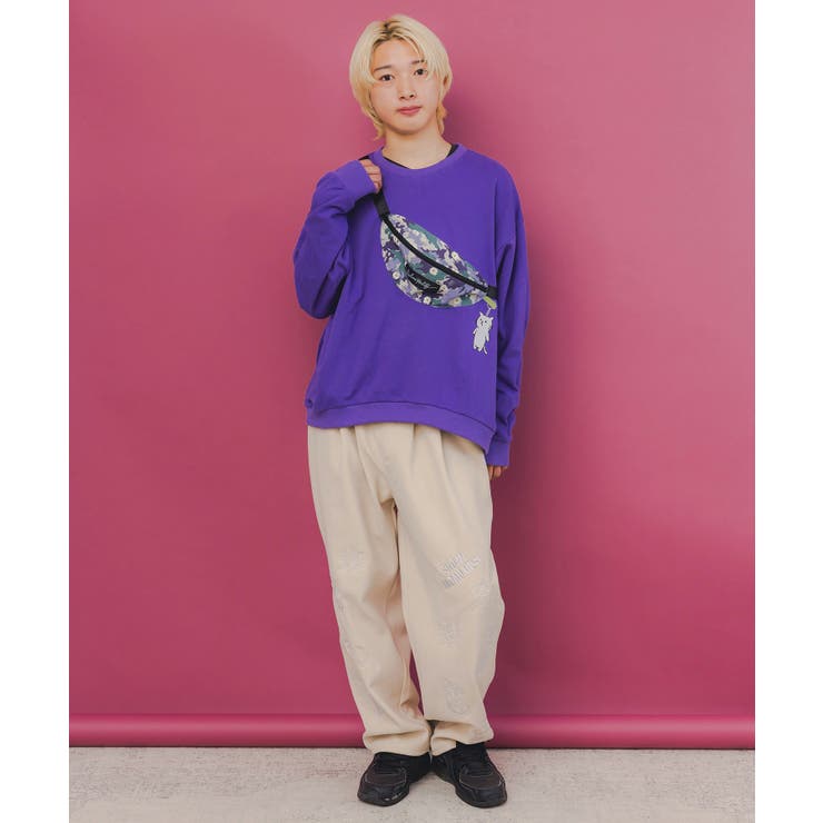 ラビルとネコのスノーメモリー裏起毛パンツ | ScoLar | 詳細画像7 