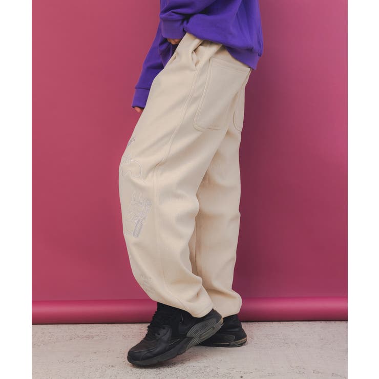 ラビルとネコのスノーメモリー裏起毛パンツ | ScoLar | 詳細画像9 