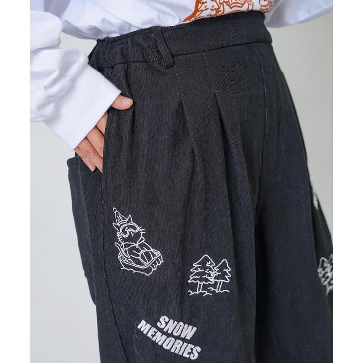 ラビルとネコのスノーメモリー裏起毛パンツ | ScoLar | 詳細画像18 