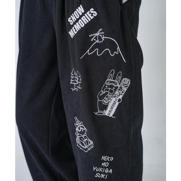 ラビルとネコのスノーメモリー裏起毛パンツ | ScoLar | 詳細画像19 