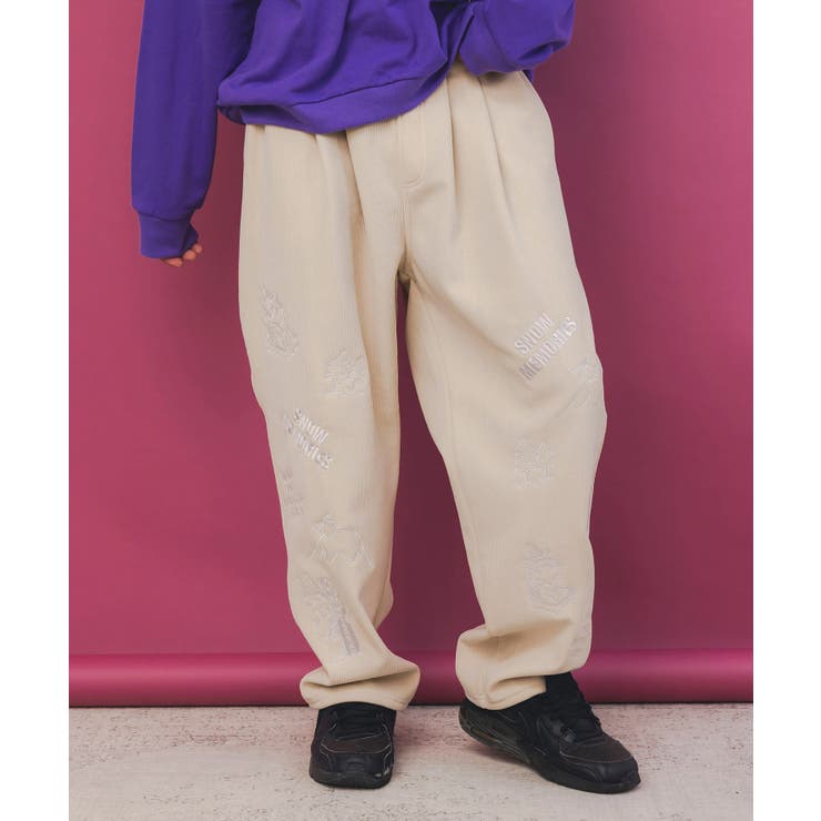 ベージュ | ラビルとネコのスノーメモリー裏起毛パンツ | ScoLar