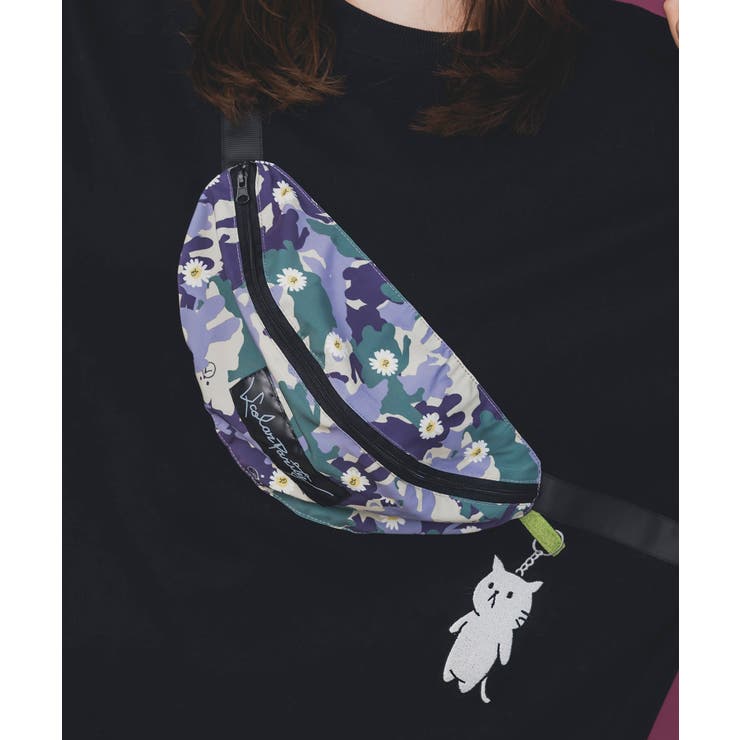 フェイクボディバッグ×ネコ刺繍付き裏毛プルオーバー | ScoLar | 詳細画像7 