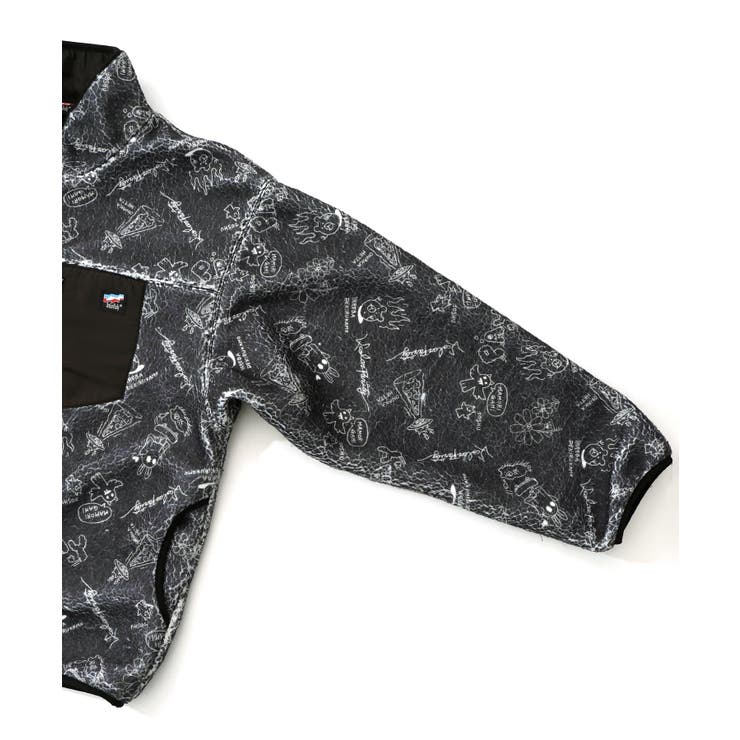 落書き調Parityキャラ厚手ボアハイネックブルゾン | ScoLar | 詳細画像22 