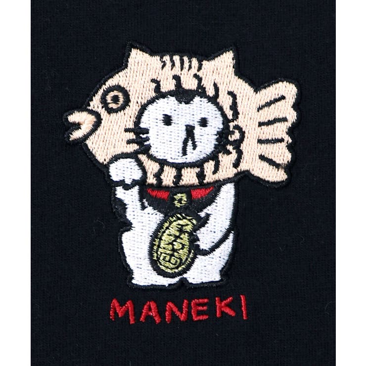 タイ焼き招きネコ刺繍ロンT | ScoLar | 詳細画像9 