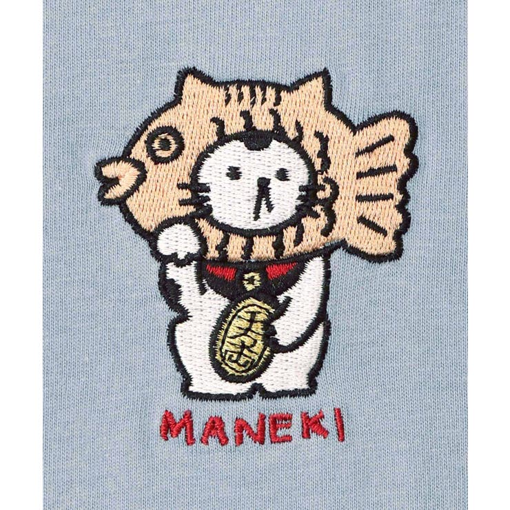 タイ焼き招きネコ刺繍ロンT | ScoLar | 詳細画像10 