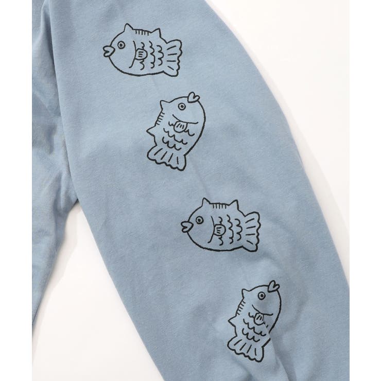 タイ焼き招きネコ刺繍ロンT | ScoLar | 詳細画像13 