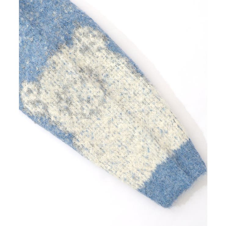 ひつじネコのシャギーニットカーディガン | ScoLar | 詳細画像7 