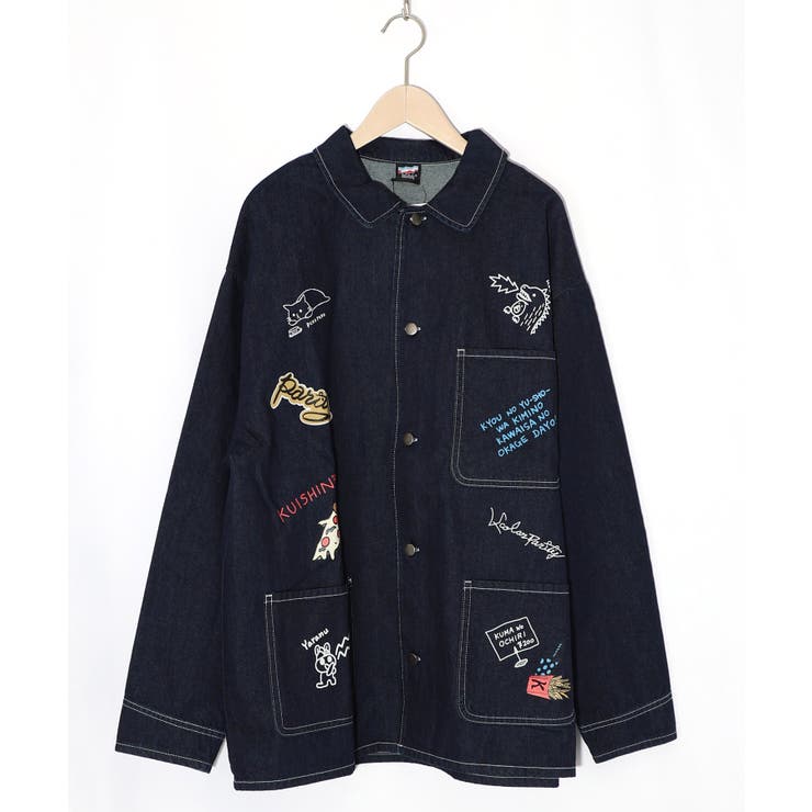 らくがき風ワッペンシャツジャケット | ScoLar | 詳細画像18 