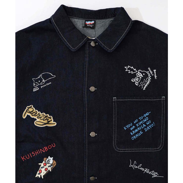 らくがき風ワッペンシャツジャケット | ScoLar | 詳細画像20 