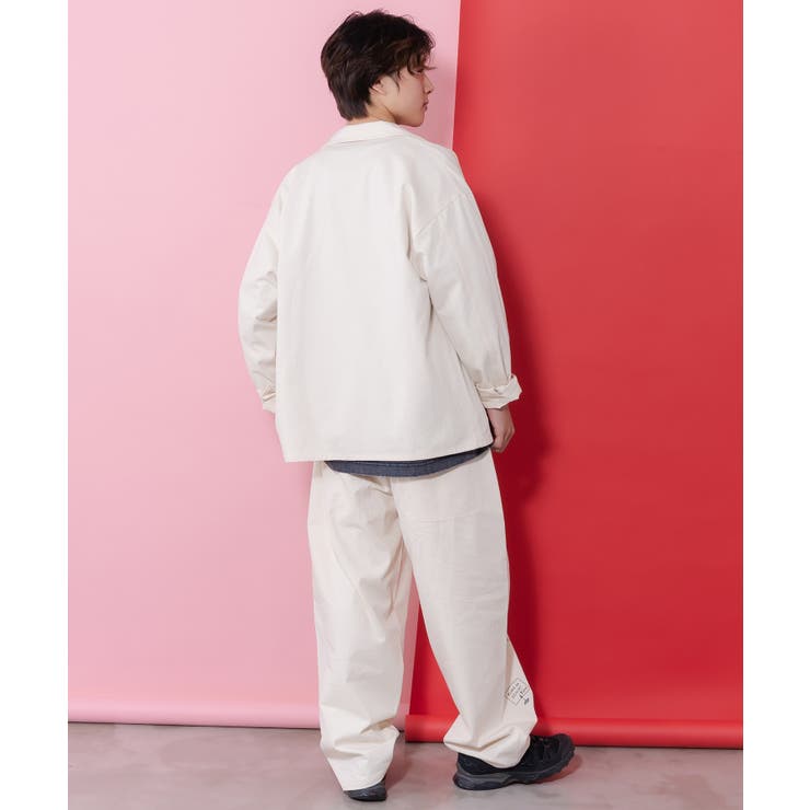 らくがき風ワッペンシャツジャケット | ScoLar | 詳細画像13 