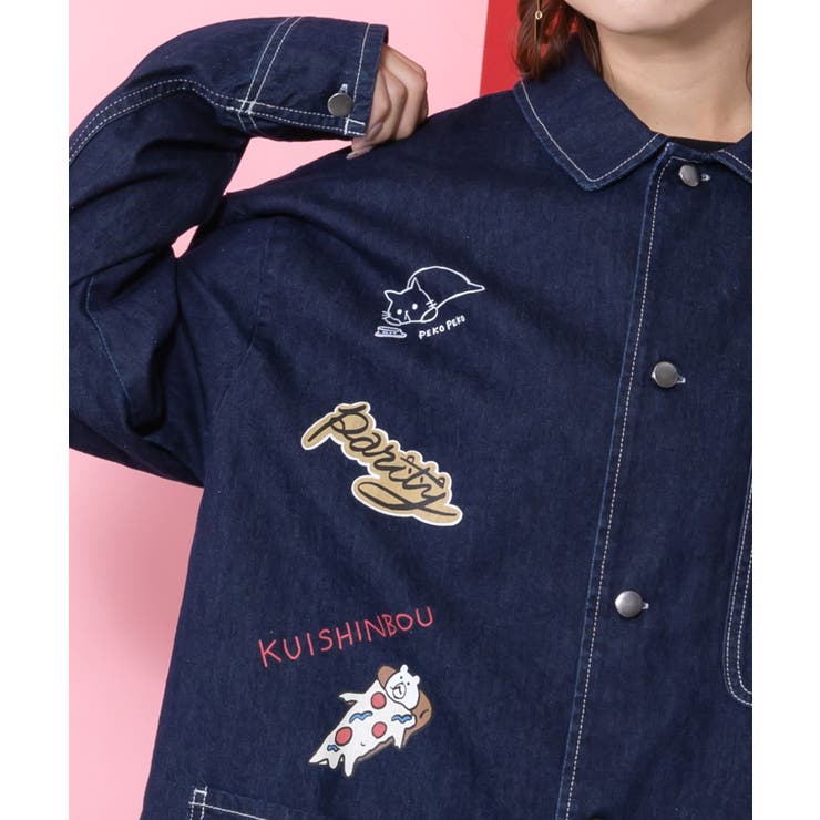 らくがき風ワッペンシャツジャケット | ScoLar | 詳細画像6 