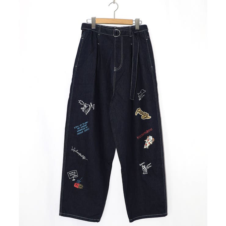 らくがき風ワッペンベルト付きパンツ | ScoLar | 詳細画像19 