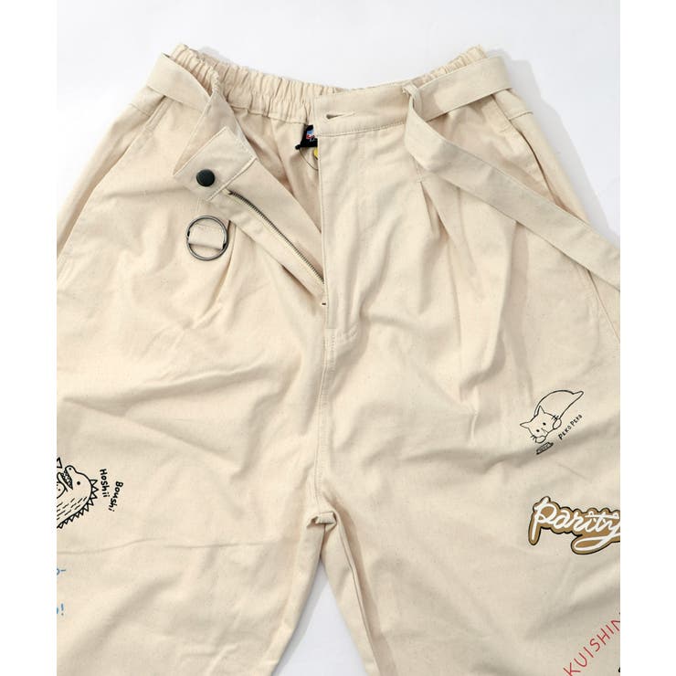 らくがき風ワッペンベルト付きパンツ | ScoLar | 詳細画像22 