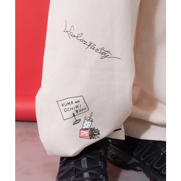 らくがき風ワッペンベルト付きパンツ | ScoLar | 詳細画像15 