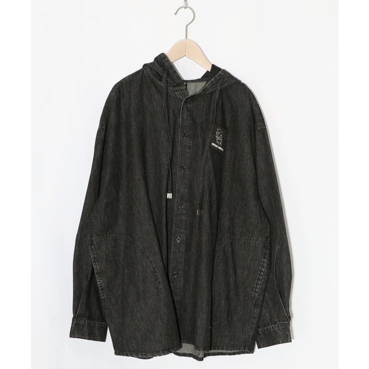 正月太りネコ柄デニムorチェックシャツパーカー | ScoLar | 詳細画像24 