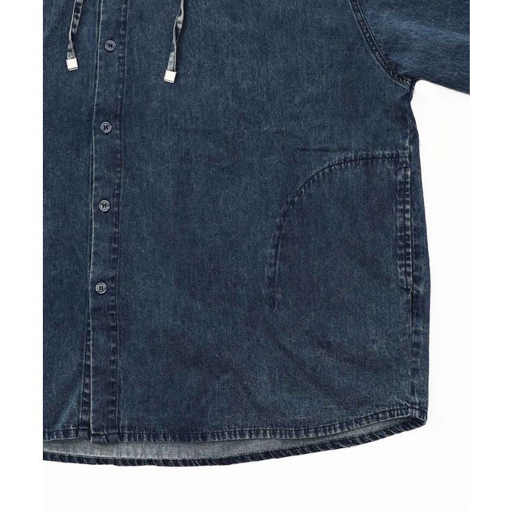 正月太りネコ柄デニムorチェックシャツパーカー | ScoLar | 詳細画像32 