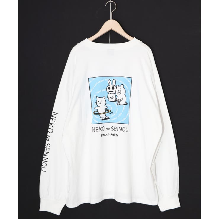 ネコの洗脳柄ロングスリーブTシャツ | ScoLar | 詳細画像14 