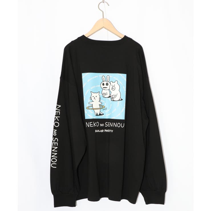 ネコの洗脳柄ロングスリーブTシャツ | ScoLar | 詳細画像16 