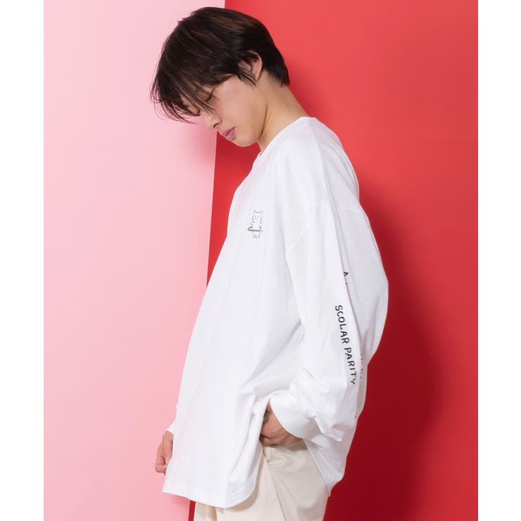 ネコの洗脳柄ロングスリーブTシャツ | ScoLar | 詳細画像3 
