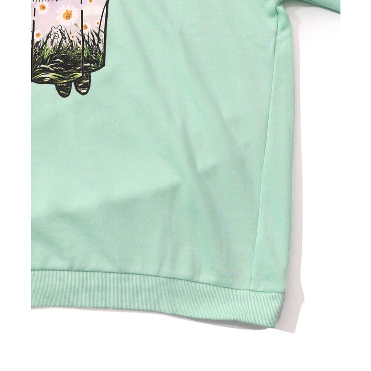 お花おばけウサギの配色裏毛パーカー | ScoLar | 詳細画像18 