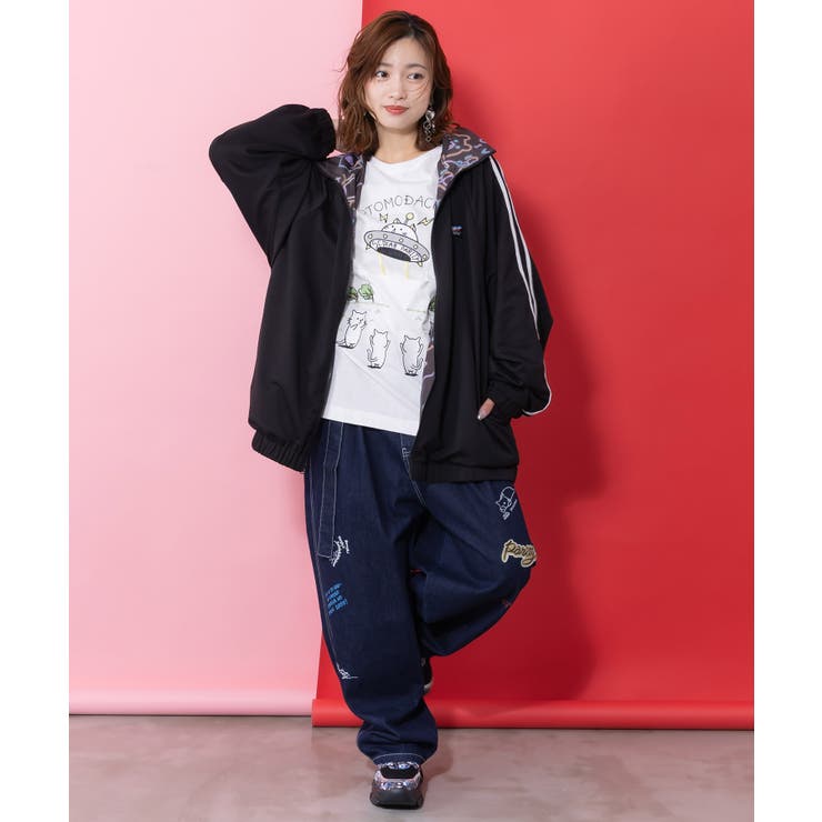 組体操クマうさぎリバーシブルワッシャーブルゾン | ScoLar | 詳細画像9 