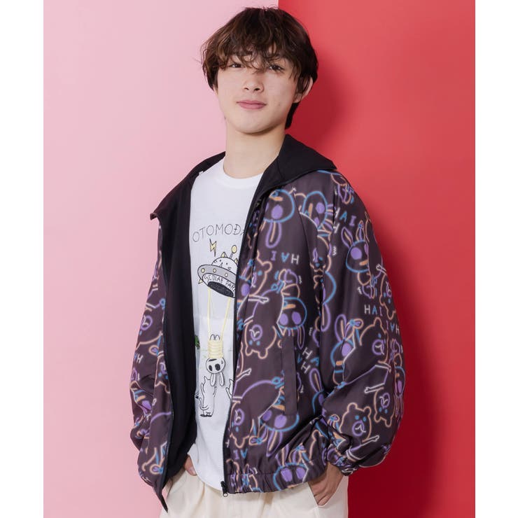 組体操クマうさぎリバーシブルワッシャーブルゾン | ScoLar | 詳細画像13 