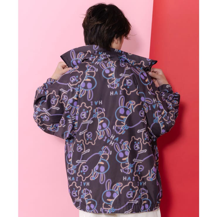 組体操クマうさぎリバーシブルワッシャーブルゾン | ScoLar | 詳細画像17 