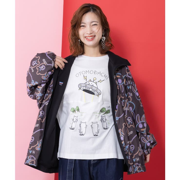 組体操クマうさぎリバーシブルワッシャーブルゾン | ScoLar | 詳細画像2 