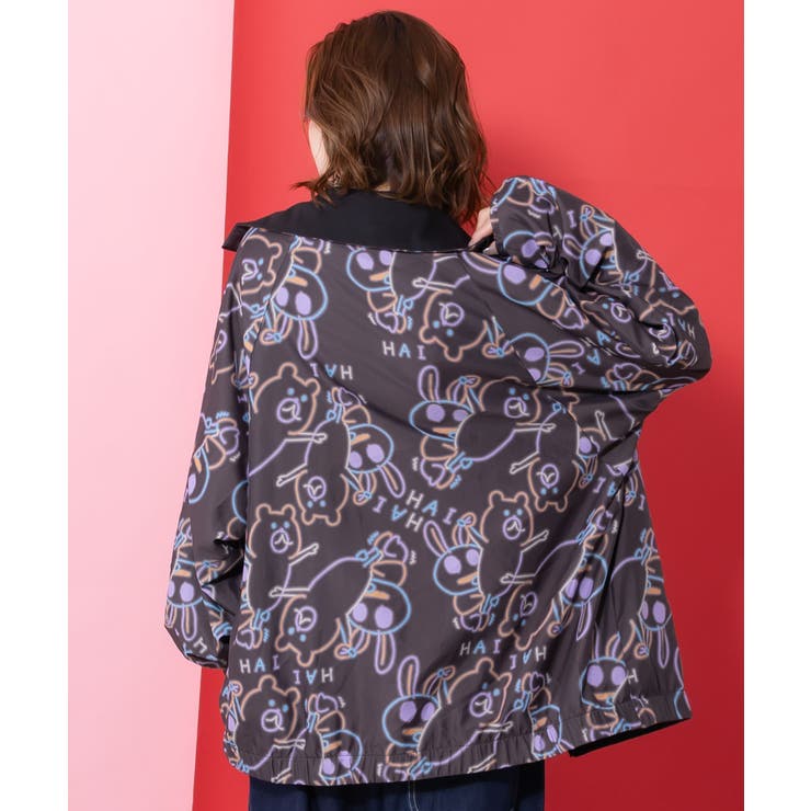 組体操クマうさぎリバーシブルワッシャーブルゾン | ScoLar | 詳細画像4 