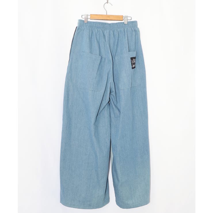 桜咲千依さんコラボ第5弾 ちょこにゃんず ジャージ×デニム切替パンツ | ScoLar | 詳細画像15 