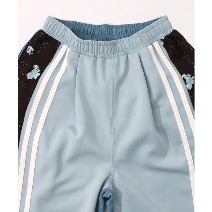 桜咲千依さんコラボ第5弾 ちょこにゃんず ジャージ×デニム切替パンツ | ScoLar | 詳細画像17 