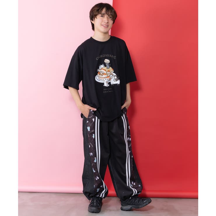 桜咲千依さんコラボ第5弾 ちょこにゃんず ジャージ×デニム切替パンツ | ScoLar | 詳細画像9 