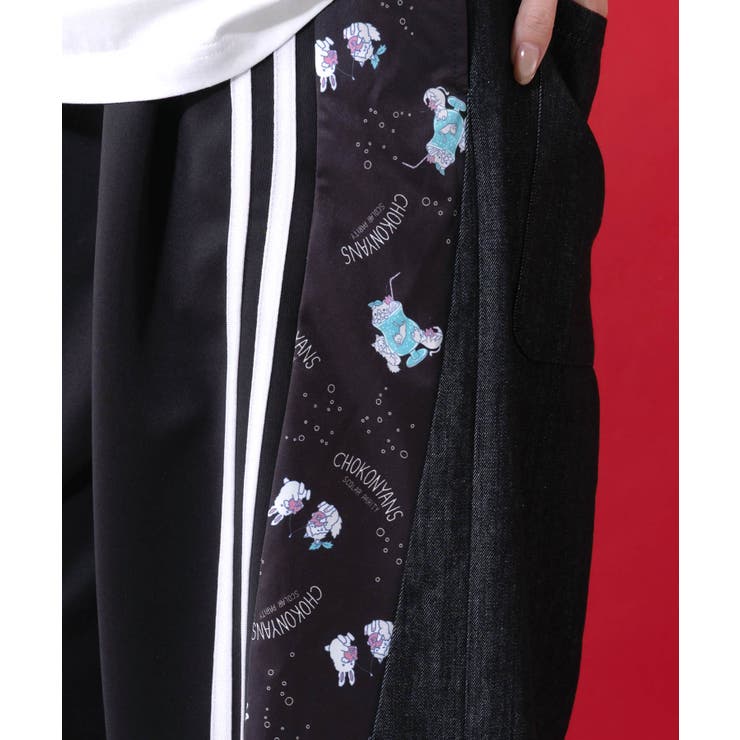 桜咲千依さんコラボ第5弾 ちょこにゃんず ジャージ×デニム切替パンツ | ScoLar | 詳細画像6 