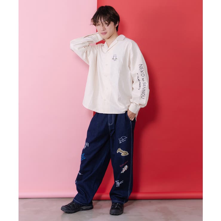 ネコの洗脳×ストライプ柄シャツ | ScoLar | 詳細画像11 