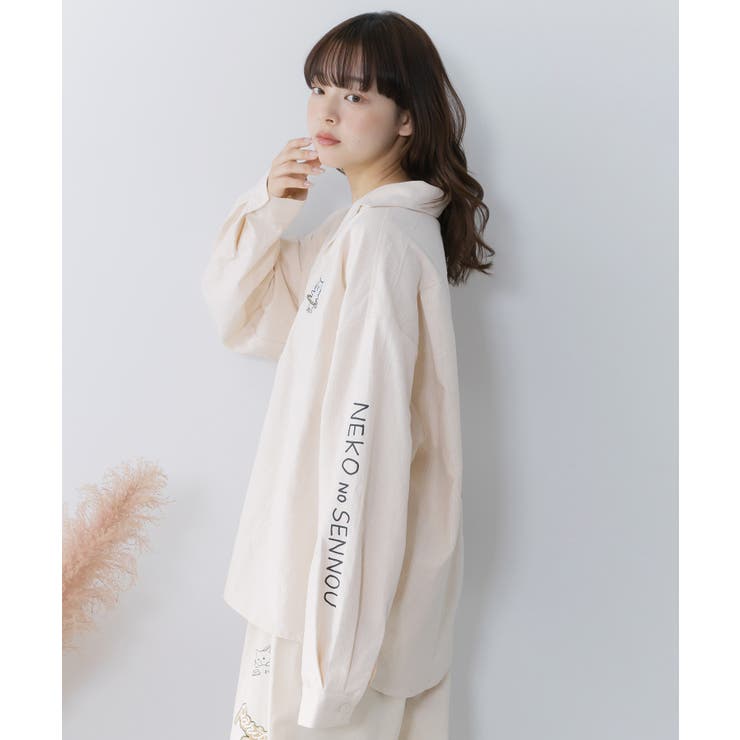 ネコの洗脳×ストライプ柄シャツ | ScoLar | 詳細画像3 