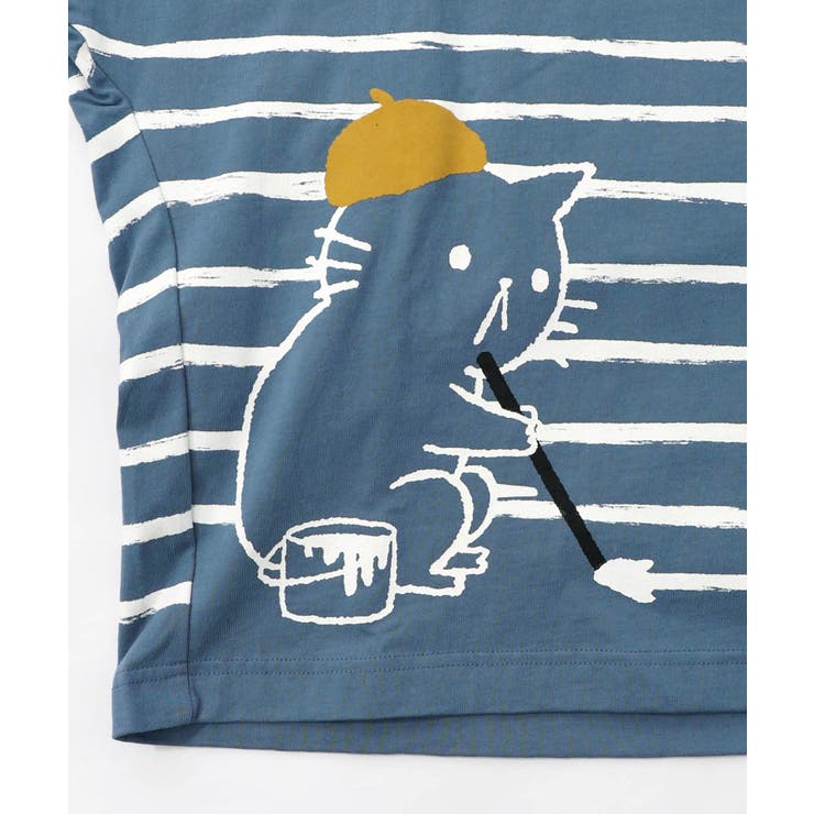 画家ネコボーダーTシャツ | ScoLar | 詳細画像19 