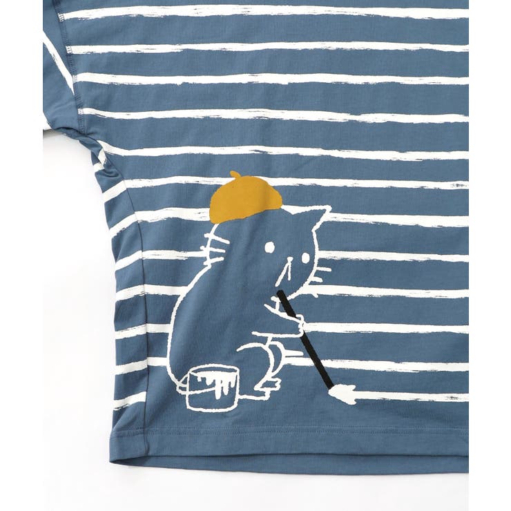 画家ネコボーダーTシャツ | ScoLar | 詳細画像22 
