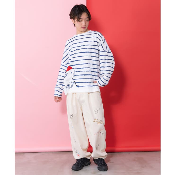 画家ネコボーダーTシャツ | ScoLar | 詳細画像9 