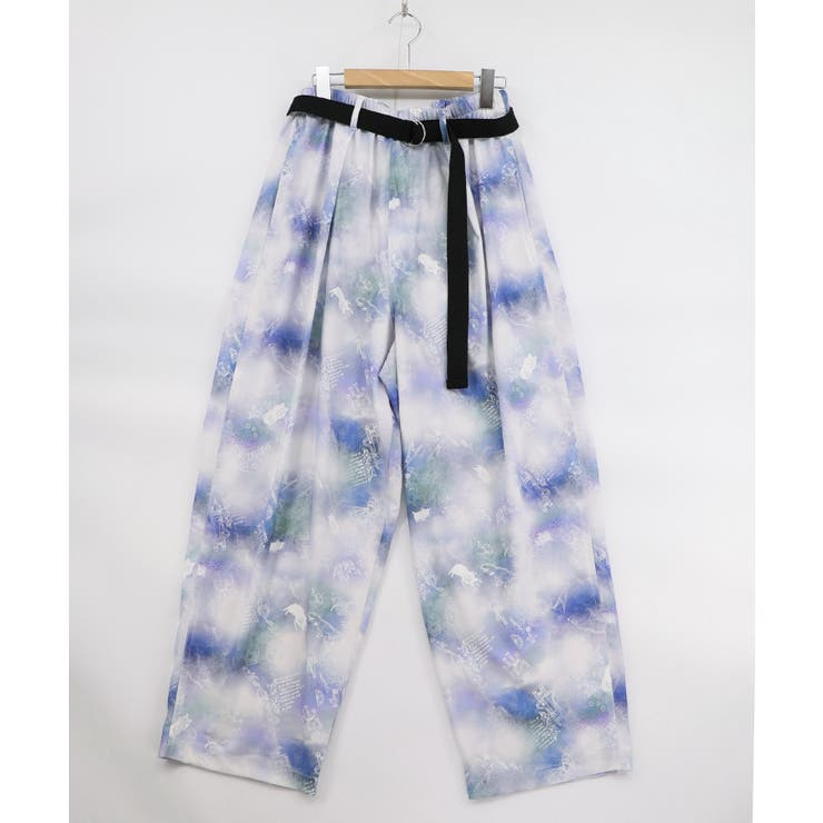 メルヘン恐竜柄orレトロ障子柄 ベルト付きパンツ | ScoLar | 詳細画像20 