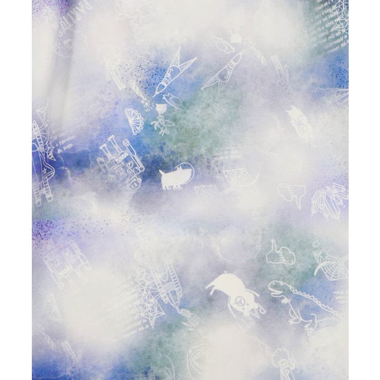 メルヘン恐竜柄orレトロ障子柄 ベルト付きパンツ | ScoLar | 詳細画像22 