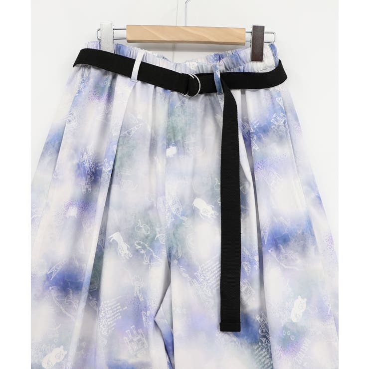 メルヘン恐竜柄orレトロ障子柄 ベルト付きパンツ | ScoLar | 詳細画像23 