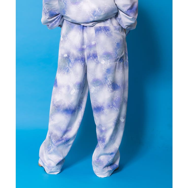 メルヘン恐竜柄orレトロ障子柄 ベルト付きパンツ | ScoLar | 詳細画像12 