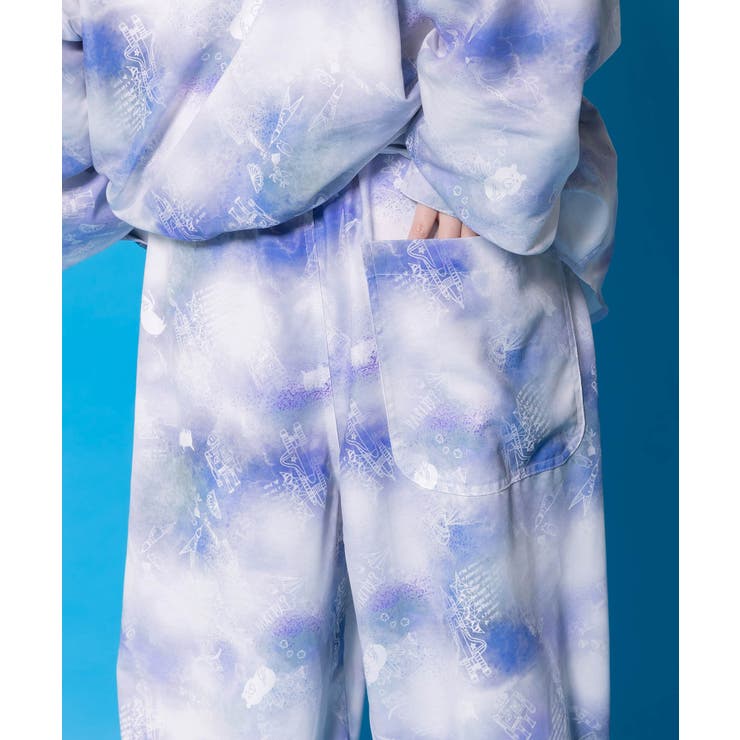 メルヘン恐竜柄orレトロ障子柄 ベルト付きパンツ | ScoLar | 詳細画像15 