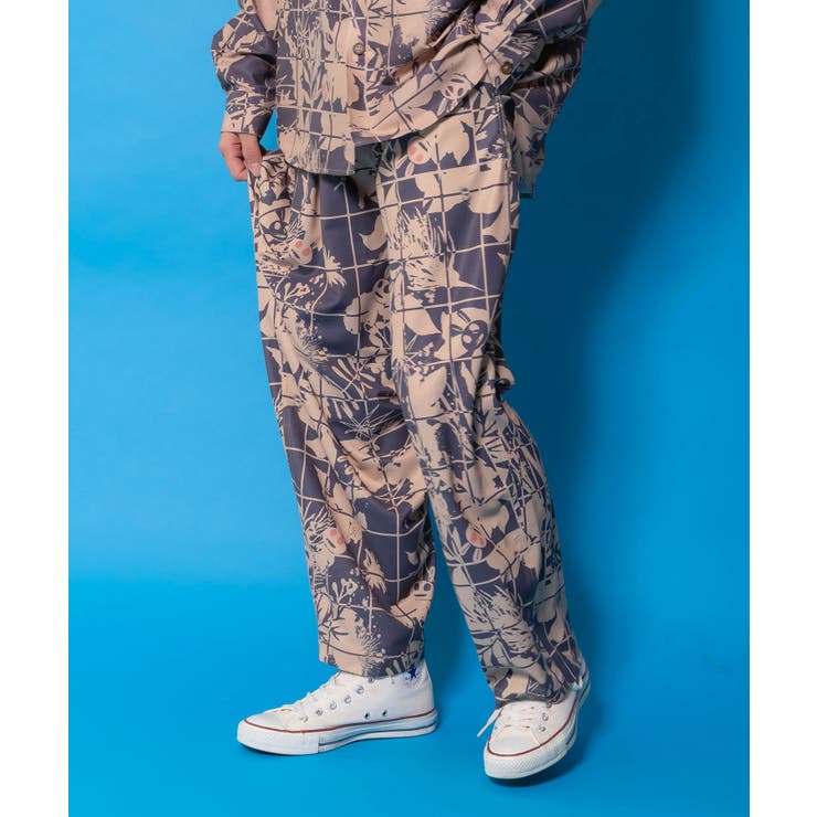 メルヘン恐竜柄orレトロ障子柄 ベルト付きパンツ | ScoLar | 詳細画像5 